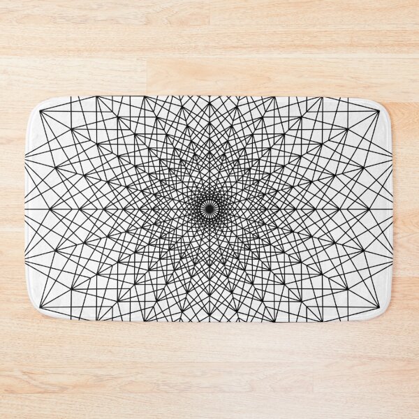 Item preview,  Black and White Mandala Fractal Sacred Geometry designed and sold by SacredJoyometry.