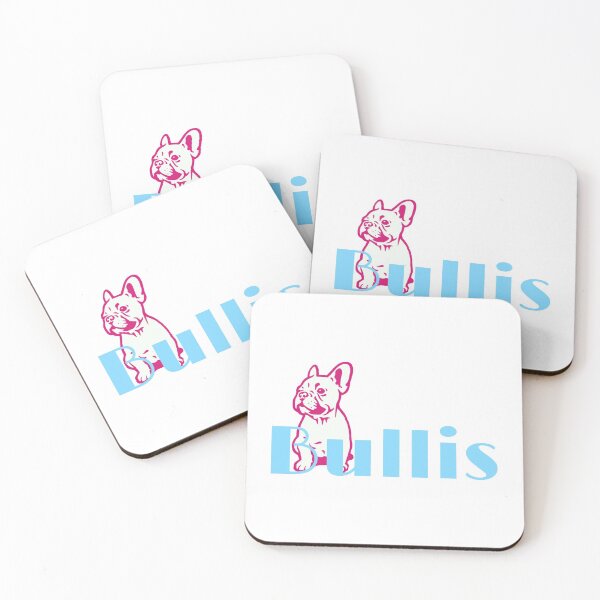Item preview, Pink and blue bullis design designed and sold by goodvibstickers.