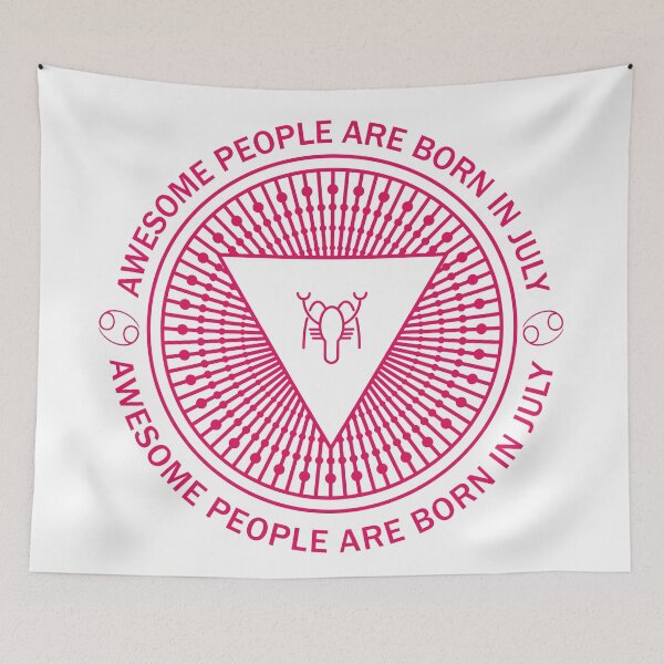 Item preview, July Birthday Awesome People Are Born In July Cancer Ruby designed and sold by KrisSidDesigns.