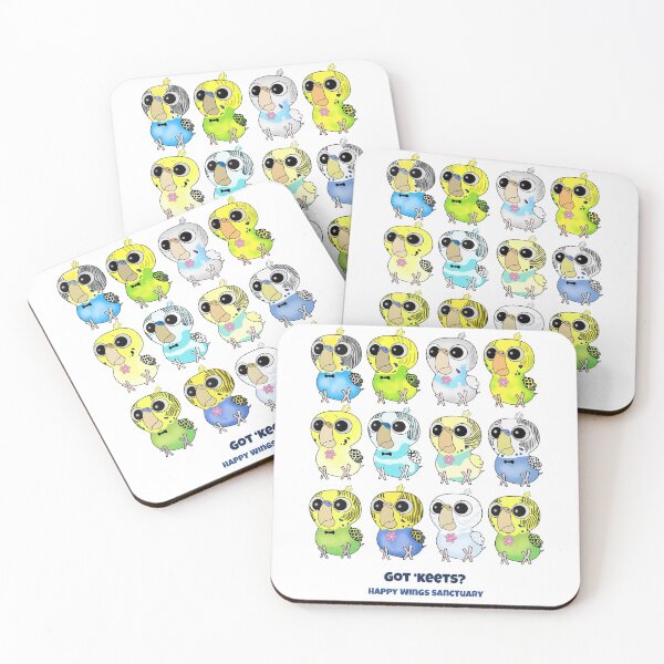 Item preview, HWS Nerdy Birdy ~ Budgie / Periquito designed and sold by HappyWings.