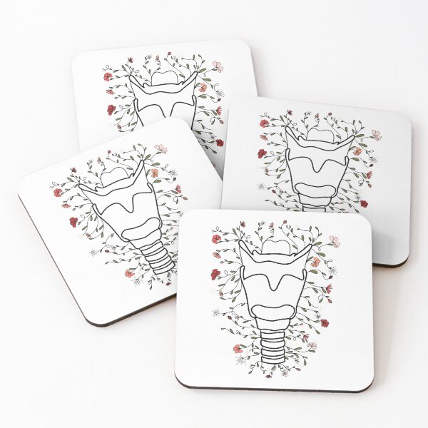 Item preview, Larynx with Pink Flowers  designed and sold by Savannah's Grace.