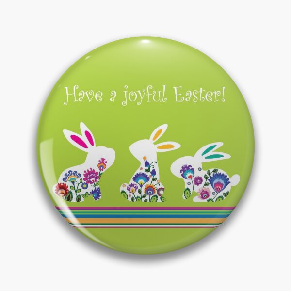 Artikelvorschau, Frohe Ostern mit Folklore-Häschen entworfen und verkauft von FK-UK.