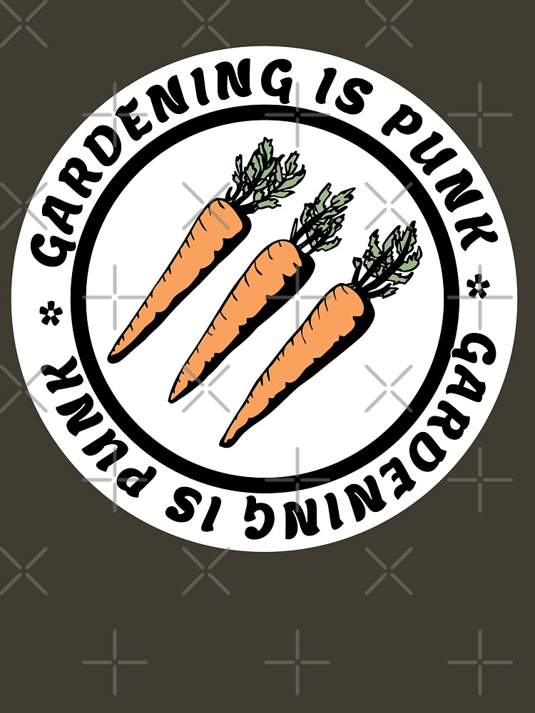 gardening is punk | antifascist 3 arrows | carrots by craftordiy