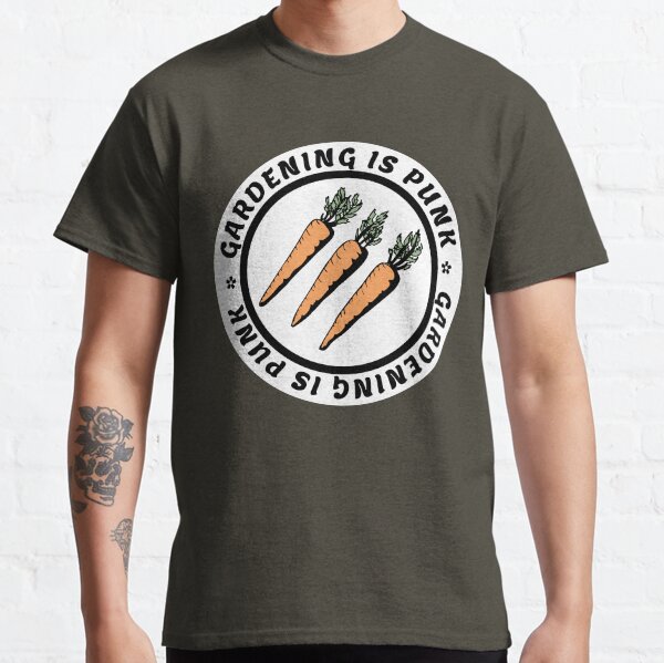 gardening is punk | antifascist 3 arrows | carrots Classic T-Shirt