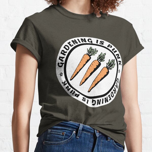 gardening is punk | antifascist 3 arrows | carrots Classic T-Shirt