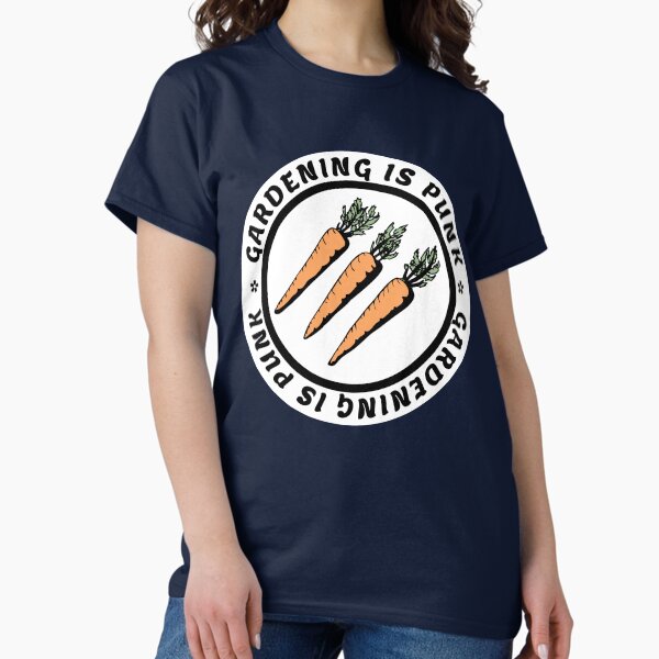 Item preview, gardening is punk | antifascist 3 arrows | carrots designed and sold by craftordiy.art.
