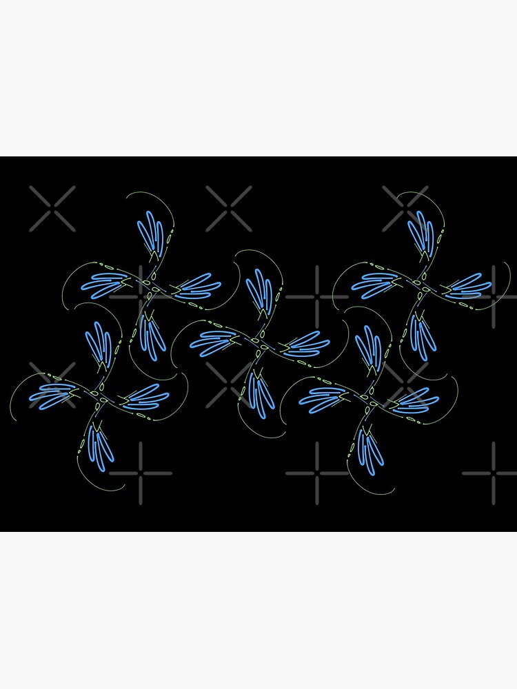 Sketchy Blue Green Pattern by that5280lady