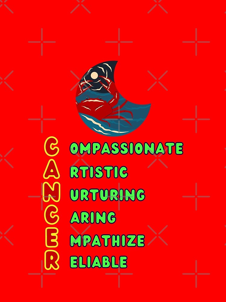Thumbnail 4 of 4, Graphic T-Shirt, Cancer designed and sold by Rudsenal.