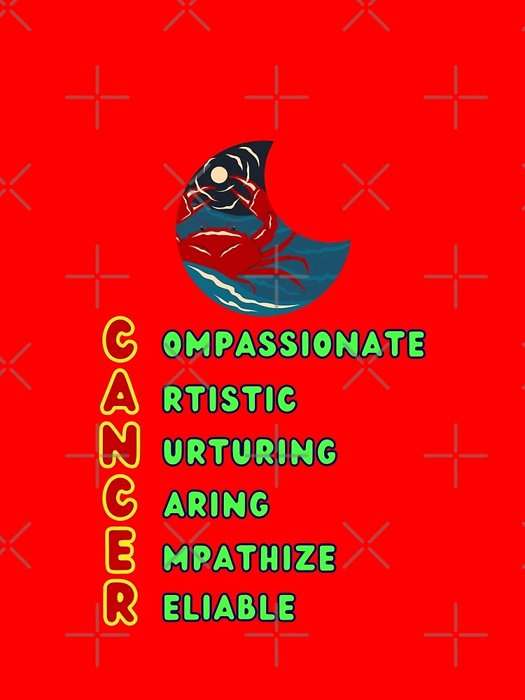Thumbnail 4 of 4, Graphic T-Shirt, Cancer designed and sold by Rudsenal.