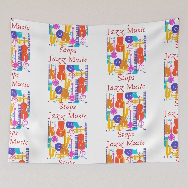 Item preview, Jazz Music Stops designed and sold by WorldPrintTees.