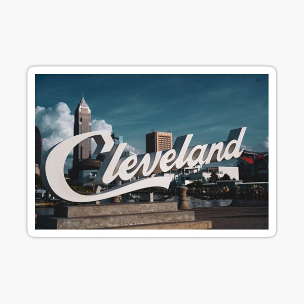 Cleveland Sign Sticker