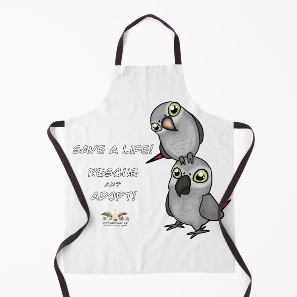 Item preview, Save a Life! Rescue & Adopt ~ African Grey designed and sold by HappyWings.