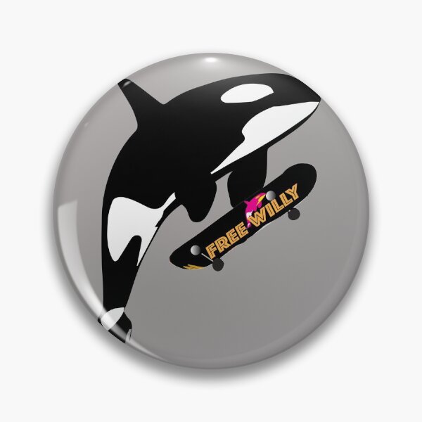 Item preview, ORCA ON A SKATEBOARD designed and sold by LovelyGames.