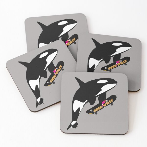 Item preview, ORCA ON A SKATEBOARD designed and sold by LovelyGames.