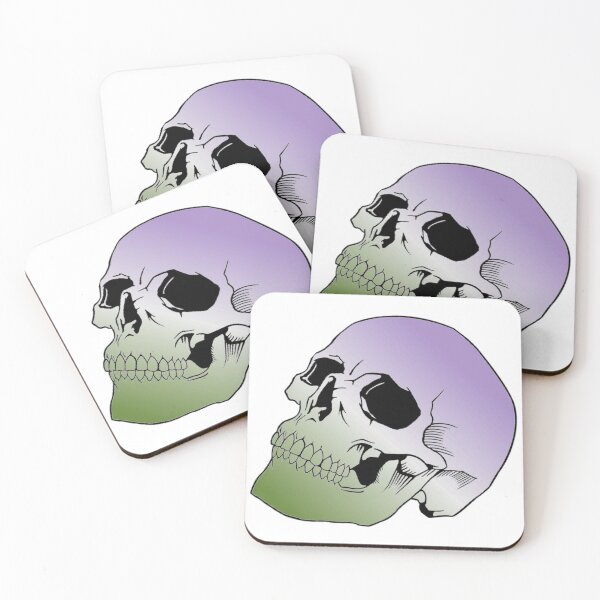 Item preview, Genderqueer Pride Skull designed and sold by failephant-art.
