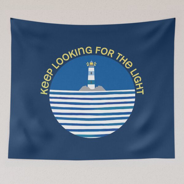 Item preview, Keep Looking for the Light Lighthouse designed and sold by SharksOnShore.