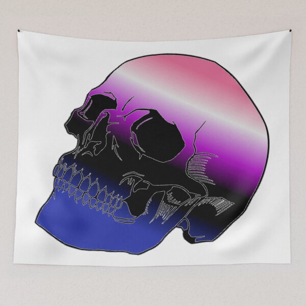Item preview, Genderfluid Pride Skull designed and sold by failephant-art.