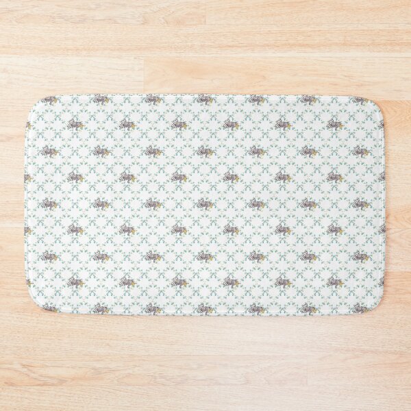 Item preview, Beth's Music Kitten - Forget-me-not Pattern on White designed and sold by Some Little Good.