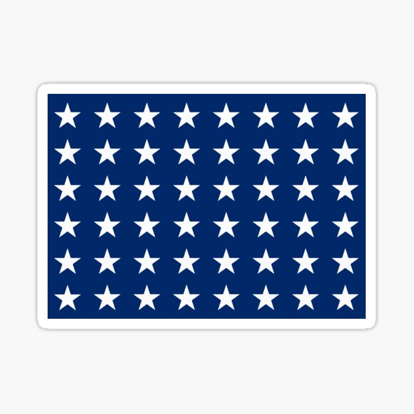 The Jack 48 (Naval jack of the United States, 1912 - 1959) Sticker