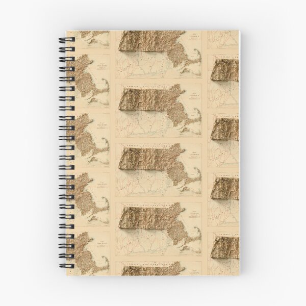 Item preview, 1880 Massachusetts Relief Map 3D digitally-rendered designed and sold by ThinkAboutMaps.