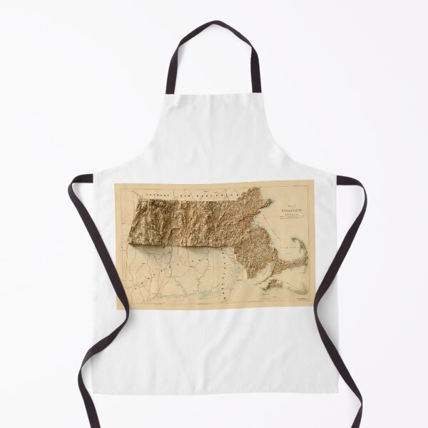 Item preview, 1880 Massachusetts Relief Map 3D digitally-rendered designed and sold by ThinkAboutMaps.