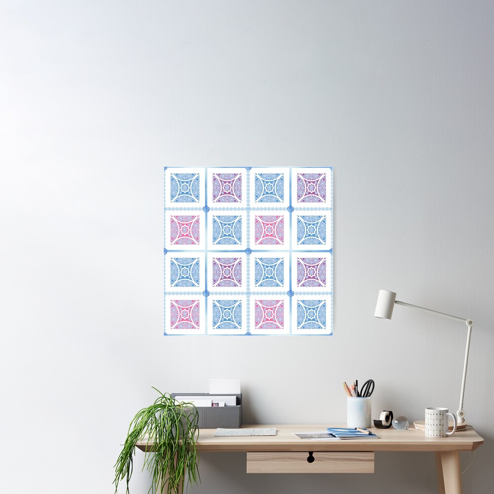 Seamless lace pattern Poster