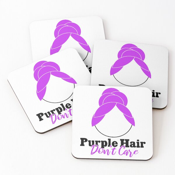 Item preview, Purple Hair - Don't Care - Bun designed and sold by beegurl13.