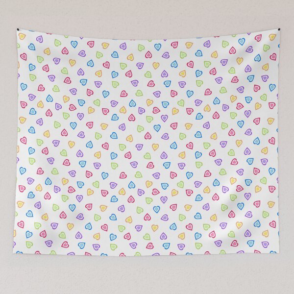 Item preview, Colorful Love Hearts Pattern designed and sold by karwilberevivalcollection.