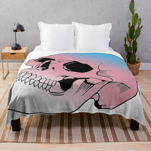 Item preview, Transgender Pride Skull designed and sold by failephant-art.