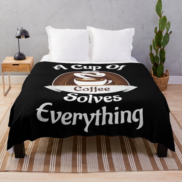 Item preview, A cup of coffee solves everything gift idea designed and sold by Beinfashion.