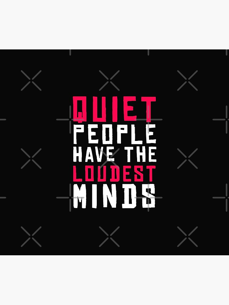 Discover quiet people have loudest mind Premium Matte Vertical Poster