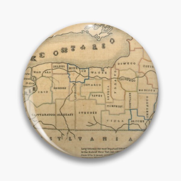 Item preview, Vintage Maps - Map of New York State designed and sold by KnightandMoon.