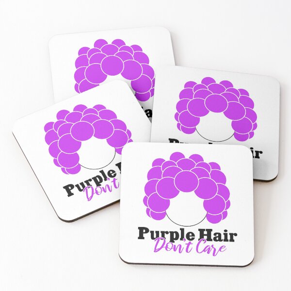 Item preview, Purple Hair - Don't Care - Big designed and sold by beegurl13.