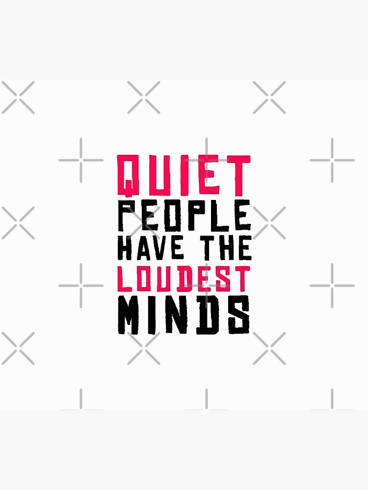 Disover quiet people have loudest mind Premium Matte Vertical Poster