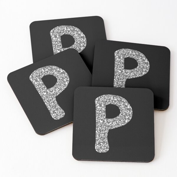 Item preview, Silver alphabet P designed and sold by HappyPrints ⭐⭐⭐⭐⭐.
