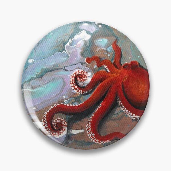 Item preview, “Octopus Dwelling” Acrylic Painting designed and sold by EvaCreature.