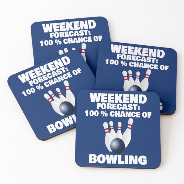 Artikelvorschau, Wochenend-Prognose 100 % Chance auf Bowling-T-Shirt Merch entworfen und verkauft von PRINTS2HOT.