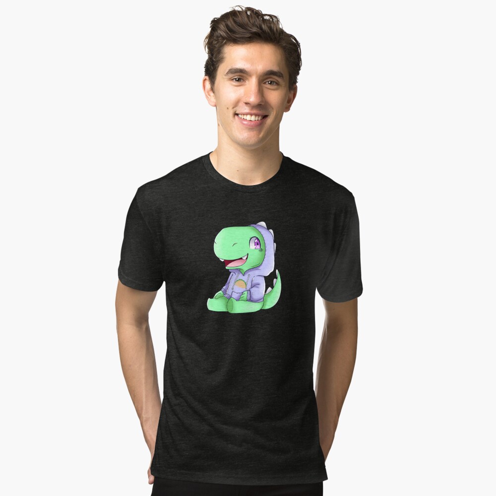 Little Mr.Dinosaur AkA Taco eater! Tri-blend T-Shirt