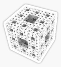 Menger Sponge Sticker