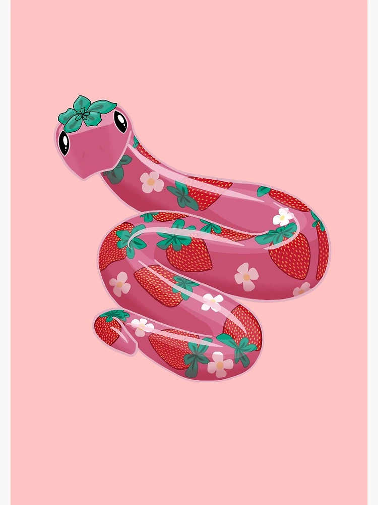 Thumbnail 3 of 3, Journal, Strawberry Nope Rope designed and sold by NeonTesla.