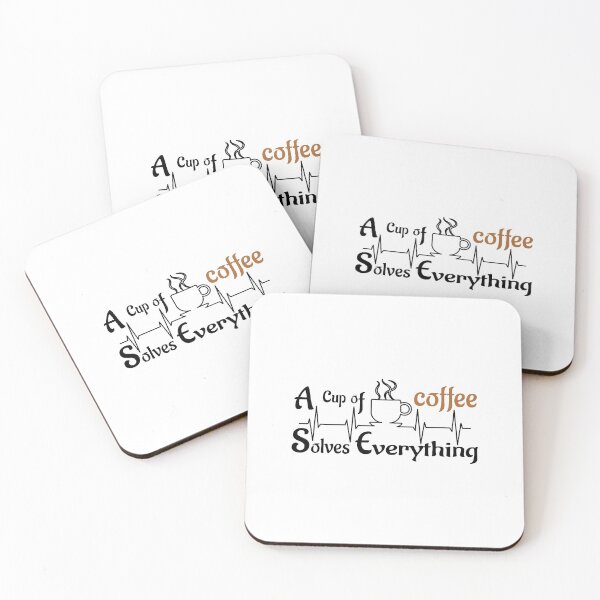 Item preview, A cup of coffee solves everything gift idea designed and sold by Beinfashion.