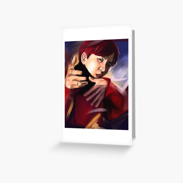 BTS JHope Mic Drop Greeting Card