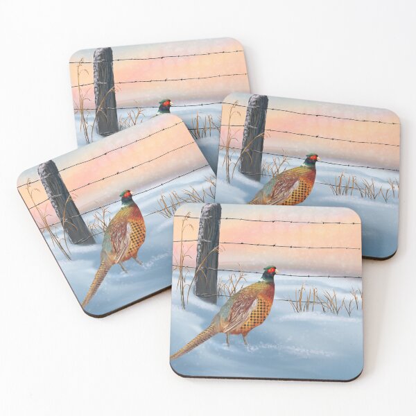 Item preview, Pheasant in the Snow designed and sold by Katie Morris Art.