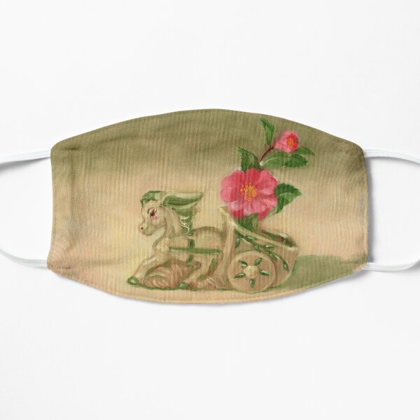 Donkey, Camellias and Shadow Flat Mask
