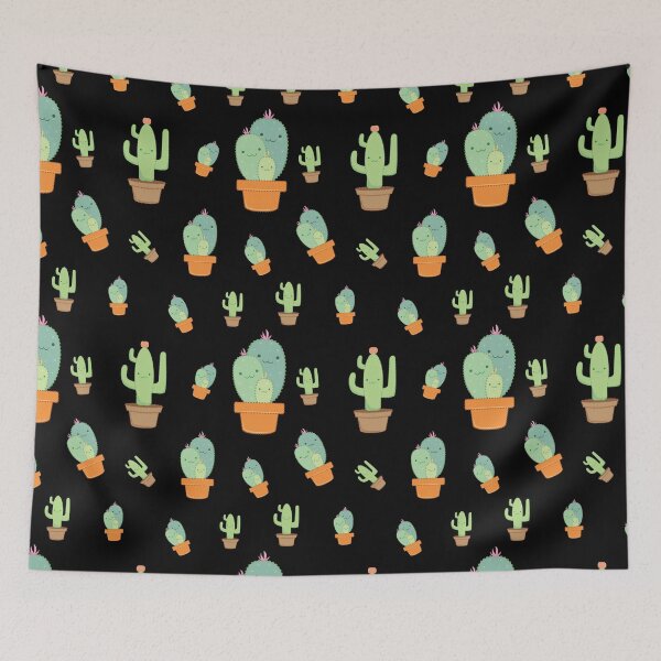 Item preview, Poppin Cacti seamless patterns designed and sold by poppin-bubble.