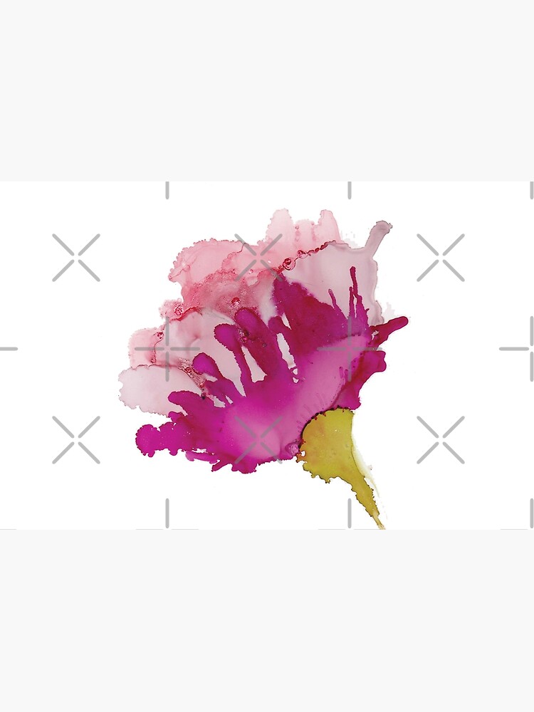 Thumbnail 4 of 4, Zipper Pouch, Pink Abstract Floral A designed and sold by qwollock.