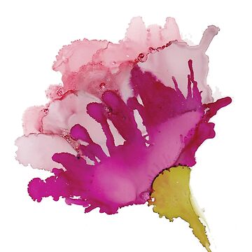 Artwork thumbnail, Pink Abstract Floral A by qwollock