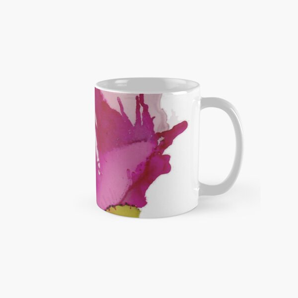 Pink Abstract Floral A Classic Mug