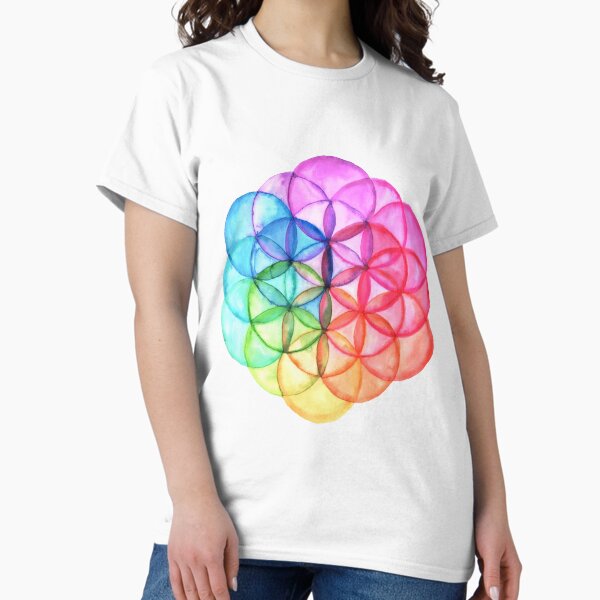 Item preview, Flower of Life Watercolor Spectrum designed and sold by RoxyTocin.