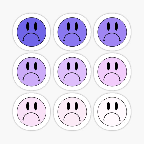 Sad Faces Sticker Pack Sticker